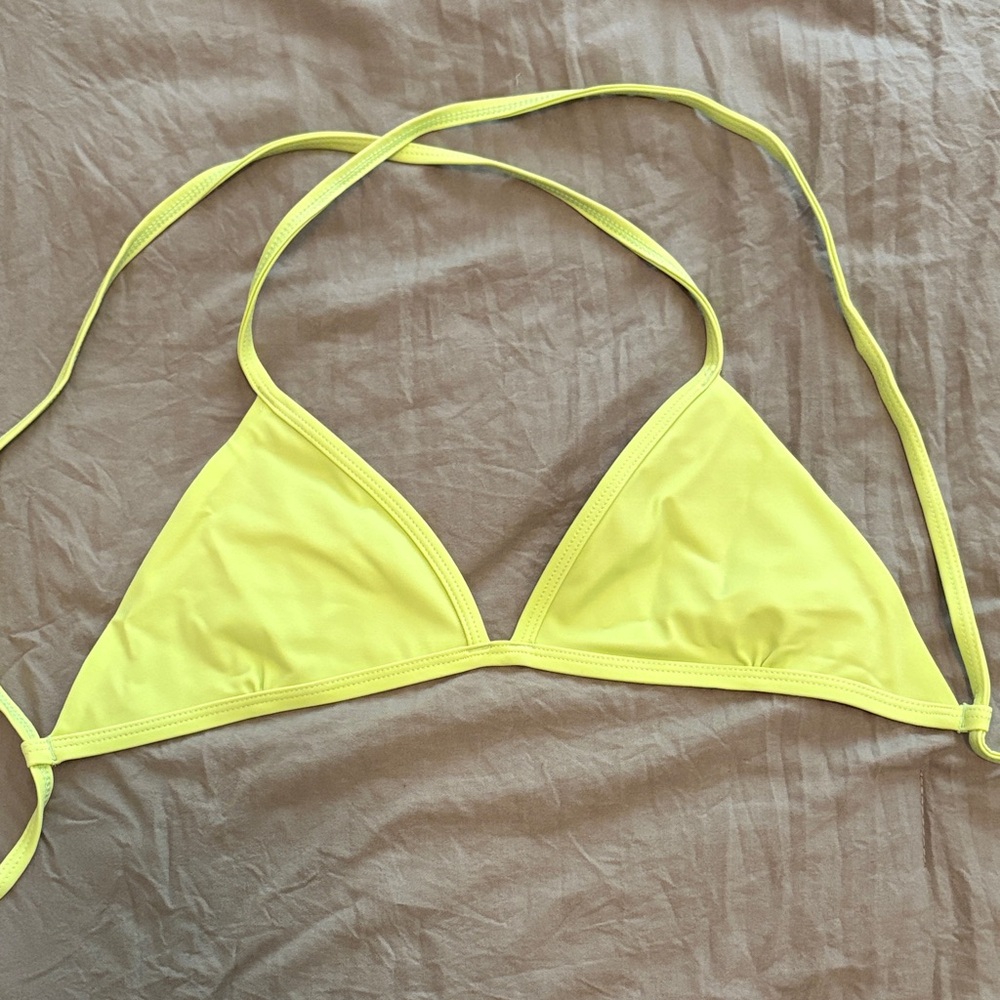 Jolyn Clothing Lime Green Bikini Top